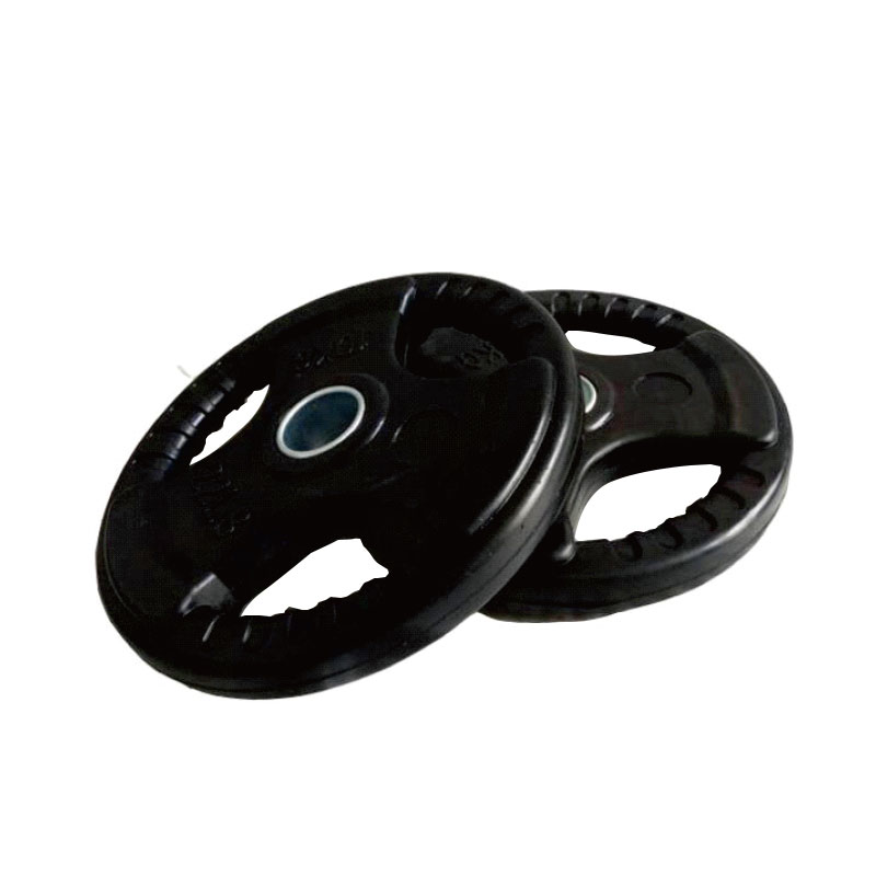 DP-07三孔包胶杠铃片大图展示1